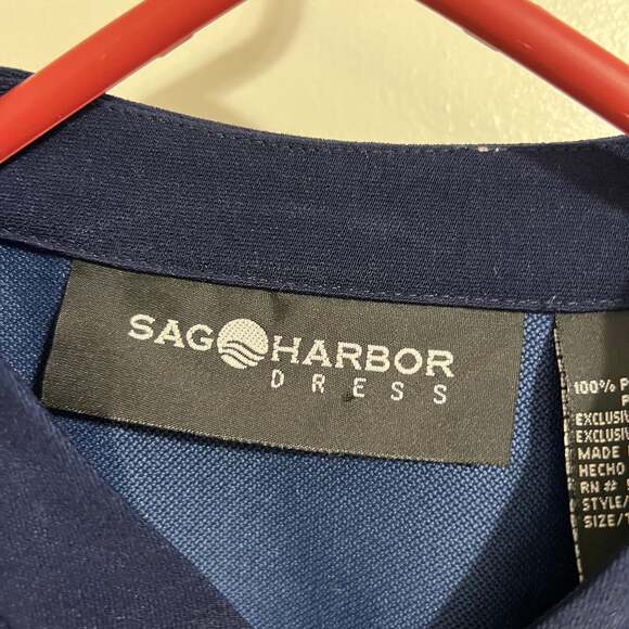 Sag Harbor Women's Red Embroidered Floral Button Down Collared blouse - Picture 3 of 4